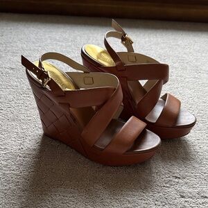 MICHAEL Michael Kors Tan Wedge Sandals